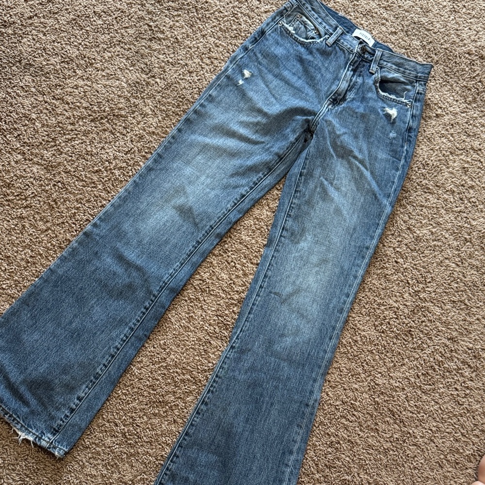Pistola Stevie High Rise Relaxed Flare in Pulse - Picture 2 of 9